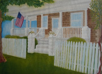 Porch Painting, Somers Point, NJ by JAM Saylor Allison